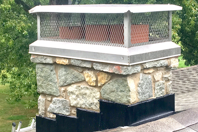 fishers stone chimney rebuild