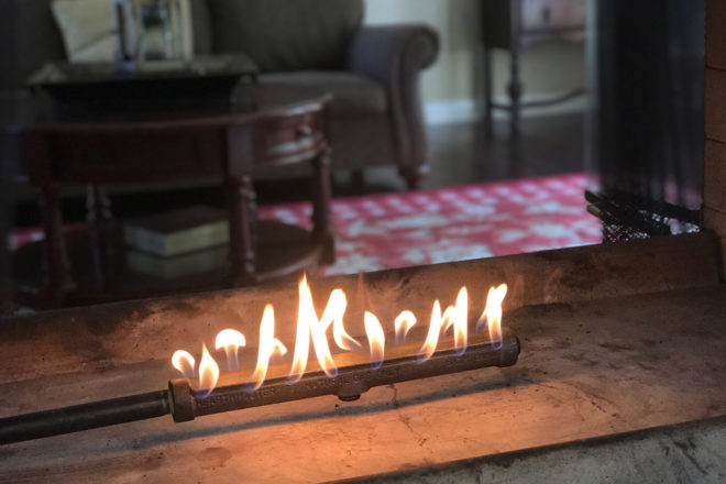 cozy fireplace log lighter